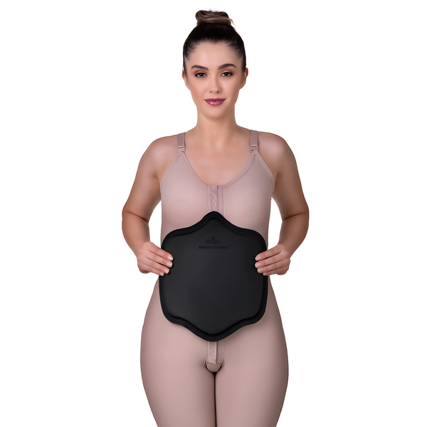 Placa abdominal pós cirúrgica Splint Comfort com canaleta HD