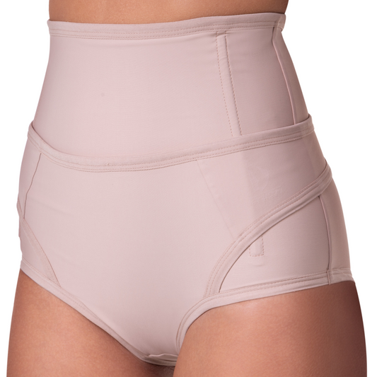 Calcinha compressiva com duplo fechamento