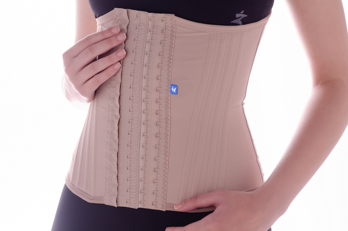 Cinta modeladora abdominal 16 barbatanas com 6 regulagens