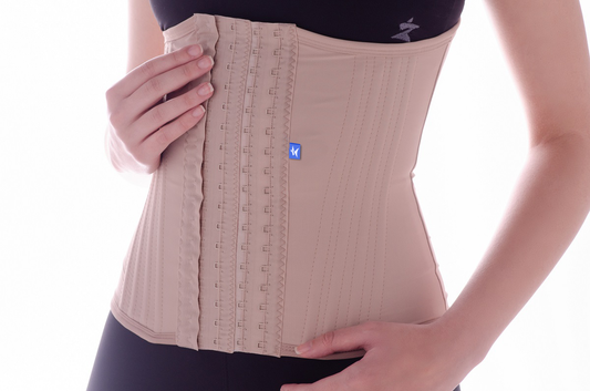 Cinta modeladora abdominal 16 barbatanas com 6 regulagens