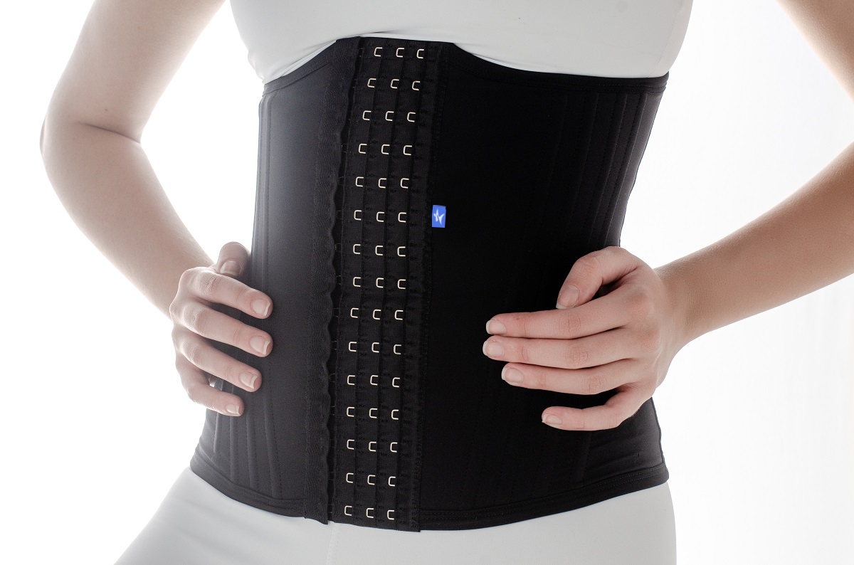 Cinta modeladora abdominal 16 barbatanas com 6 regulagens