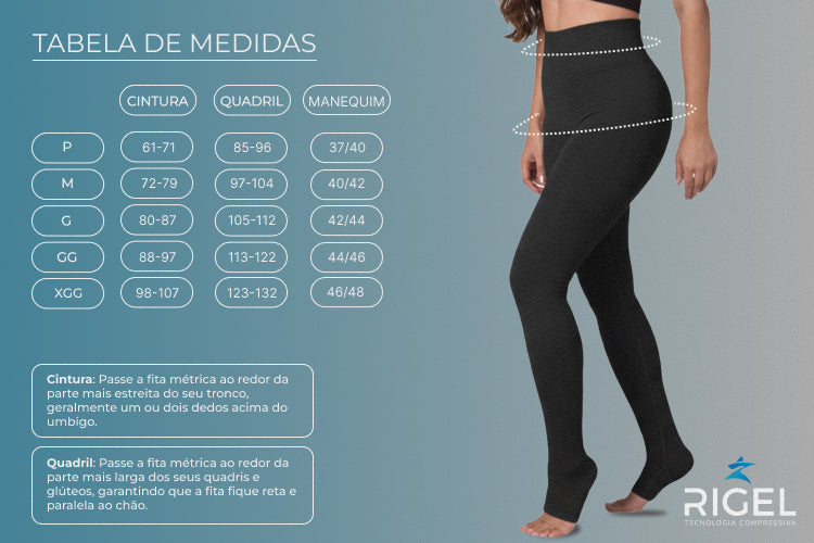 Legging Protect Fir 4D para Lipedema com calcanhar