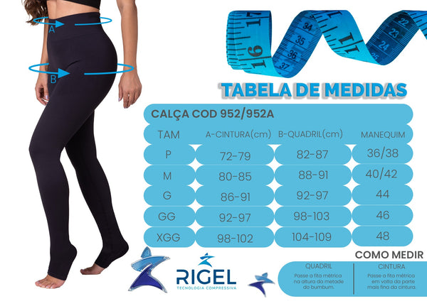 Legging Protect Fir 4D para Lipedema com calcanhar