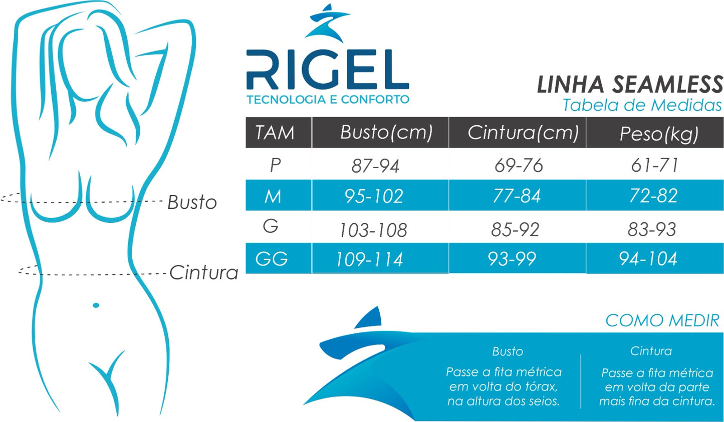 Cinta Seamless Pós Cirúrgica Alça Regata