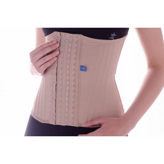 Cinta modeladora abdominal 16 barbatanas com 6 regulagens