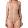 Cinta body seamless pós-operatório alça fina com fecho frontal Cinta body seamless pós-operatório alça fina com fecho frontal